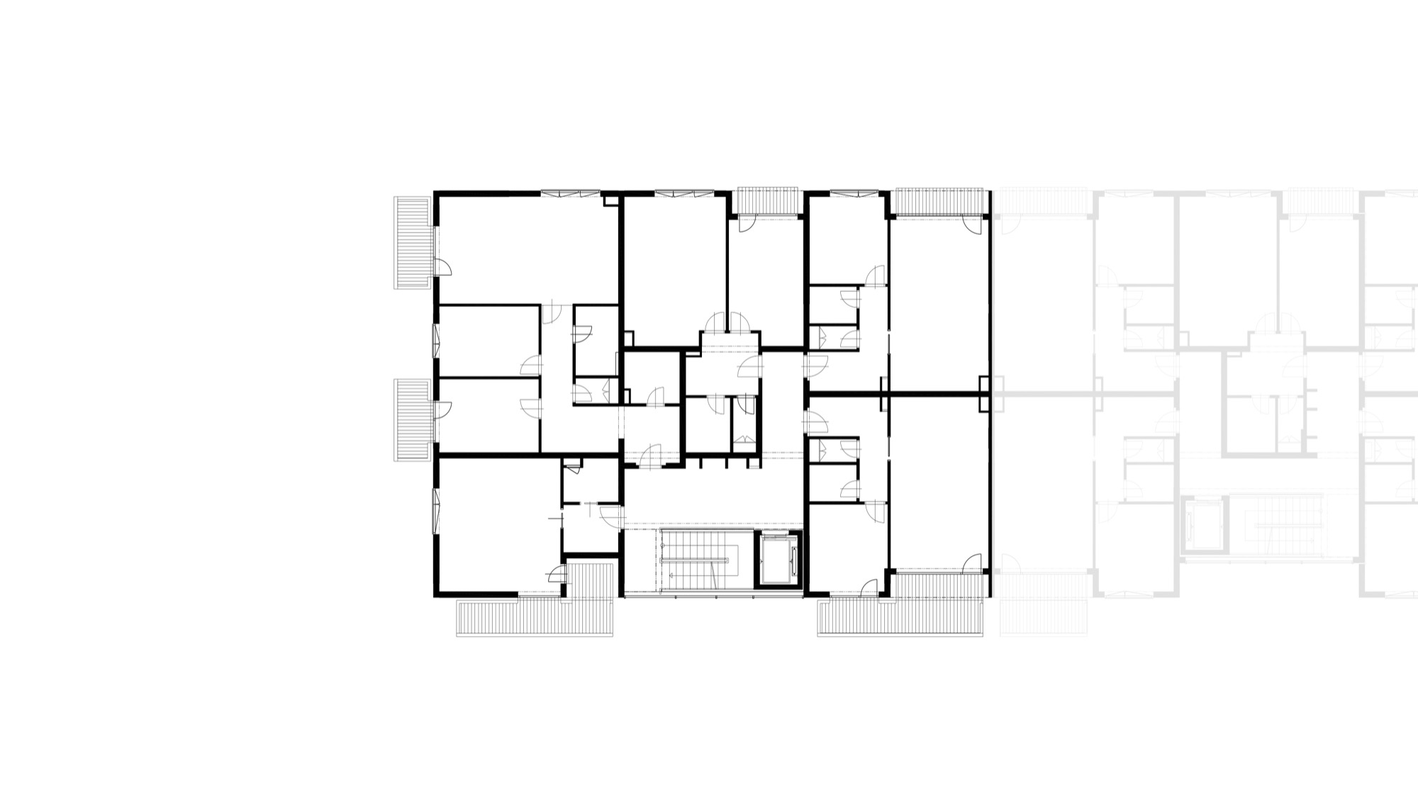 Půdorys - B 3. podlaží