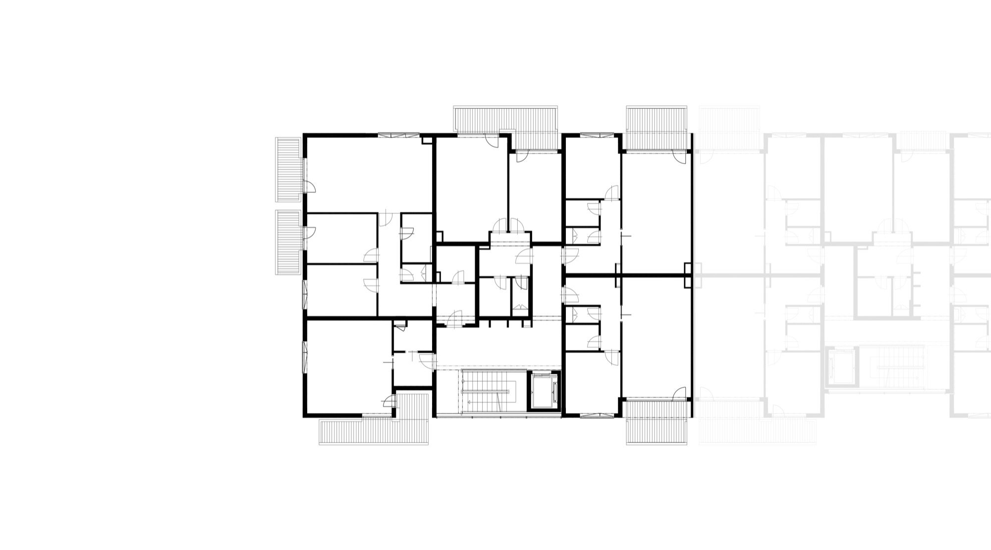 Půdorys - B 4. podlaží