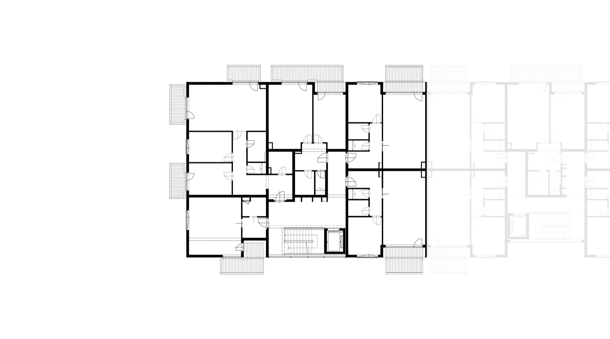 Půdorys - B 5. podlaží