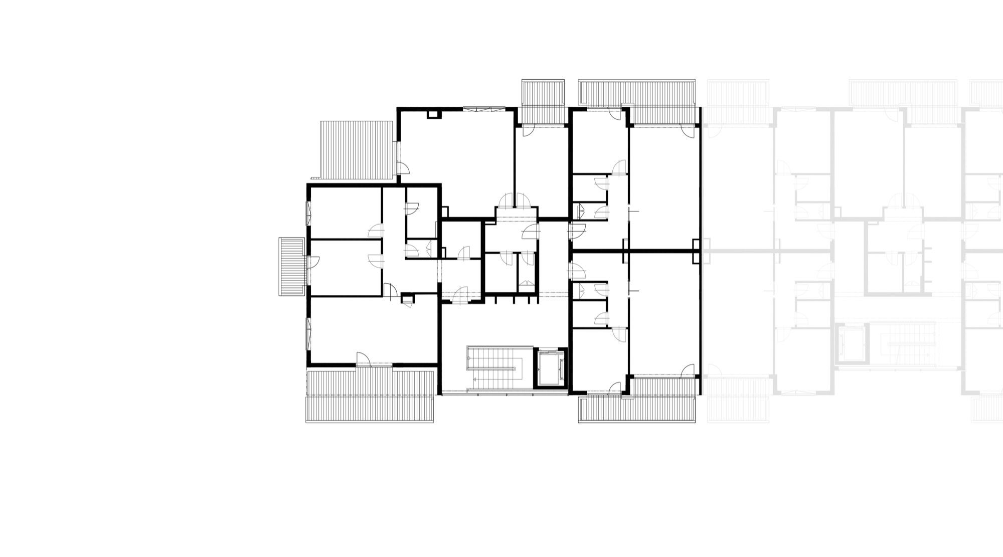Půdorys - B 6. podlaží