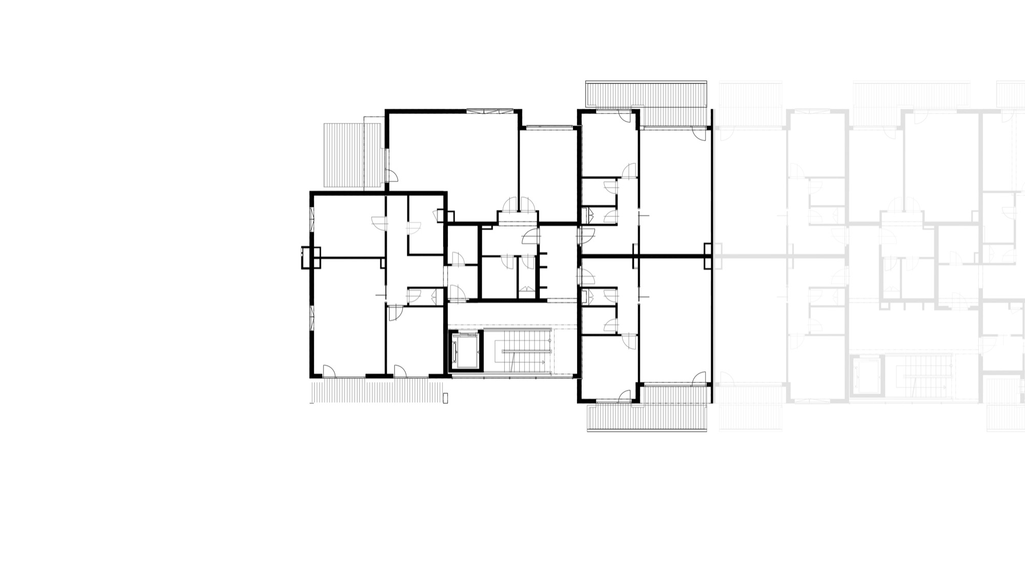 Půdorys - C 7. podlaží