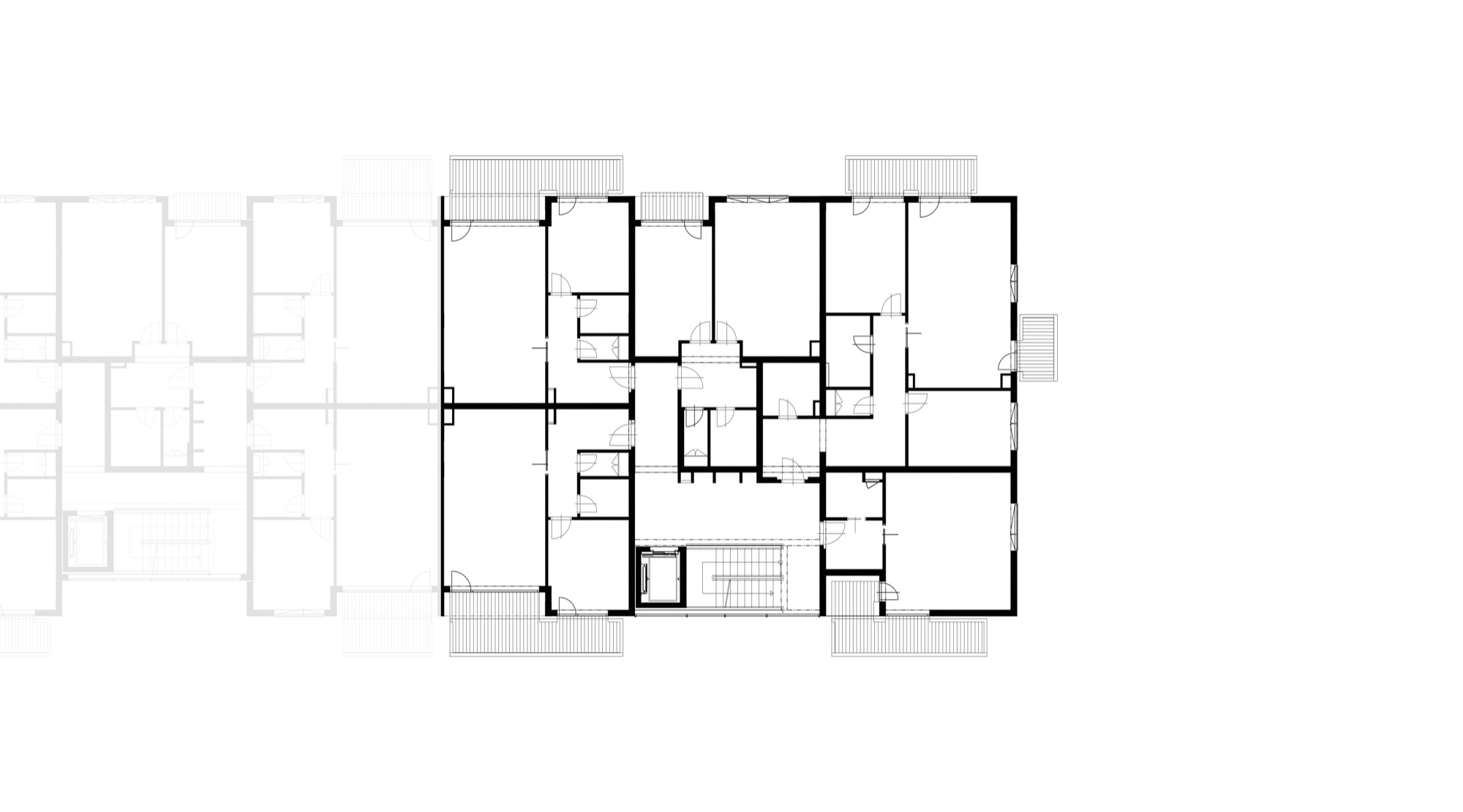 Půdorys - D 4. podlaží