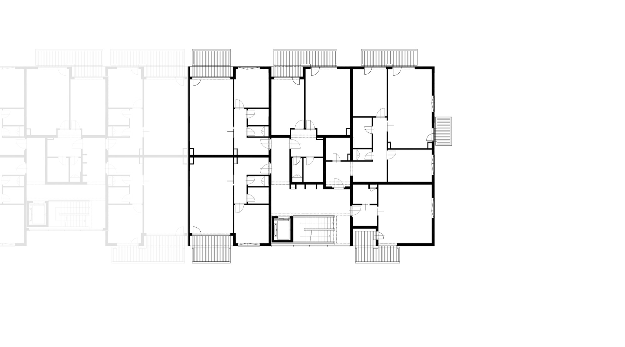 Půdorys - D 6. podlaží