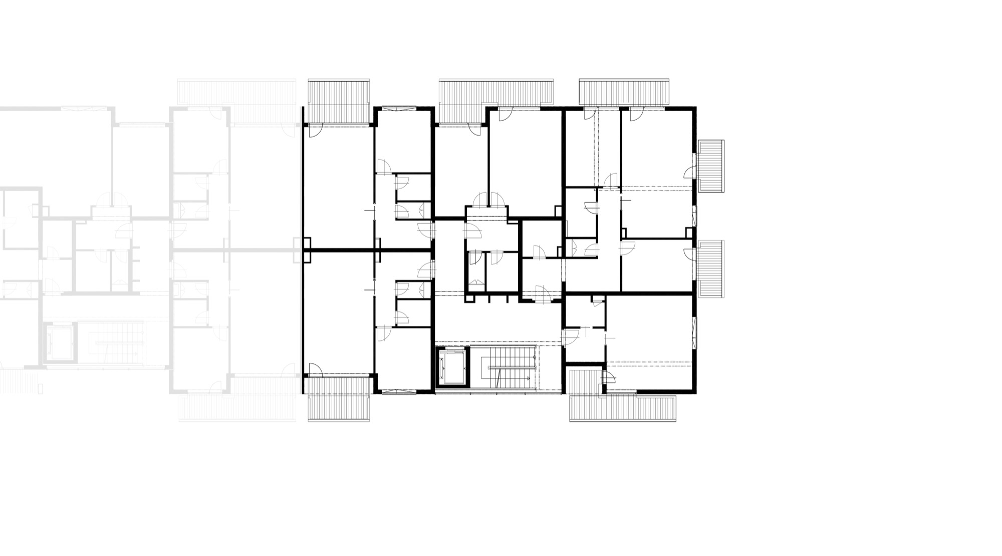 Půdorys - D 7. podlaží